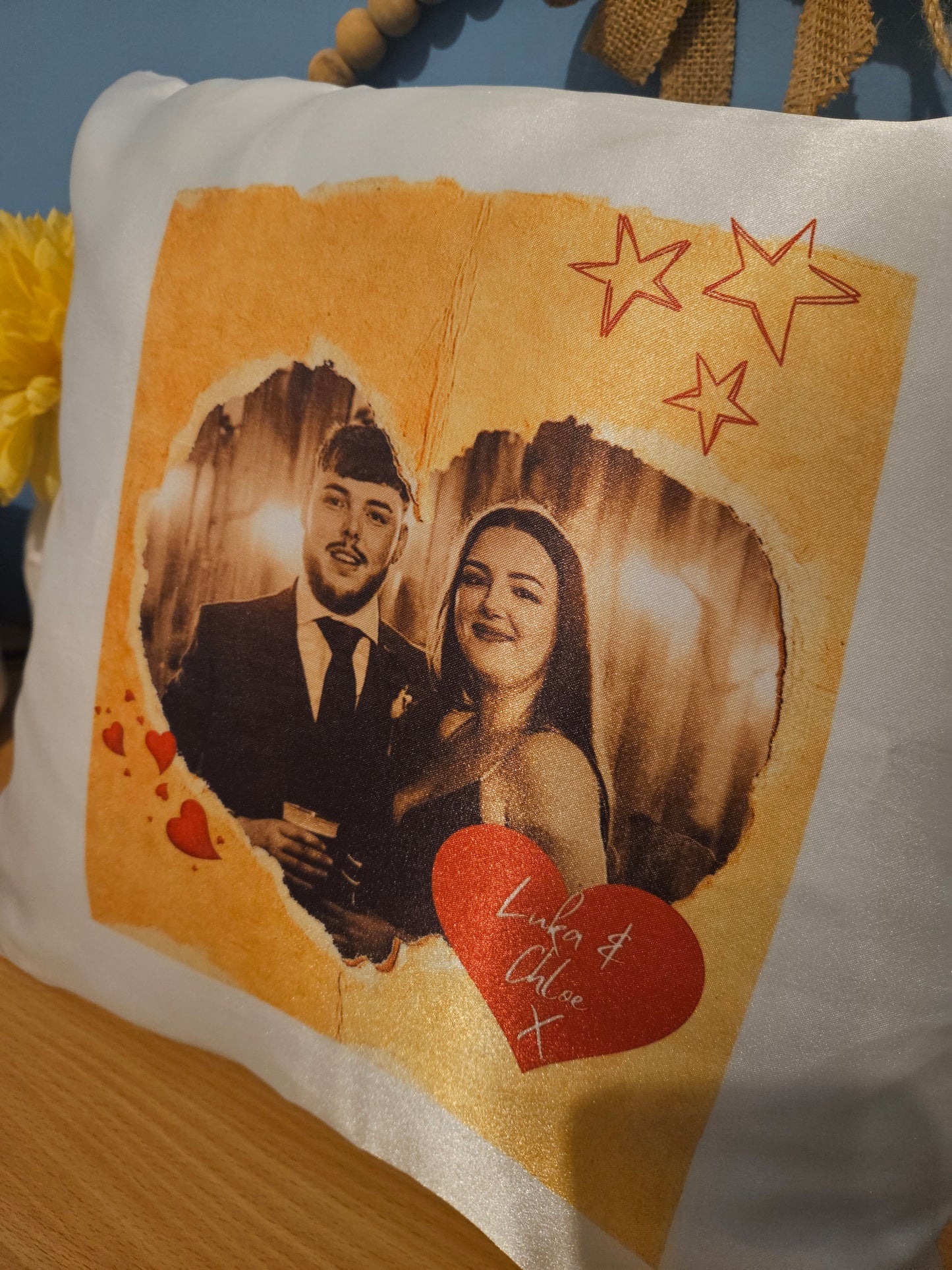 Valentines photo pillow