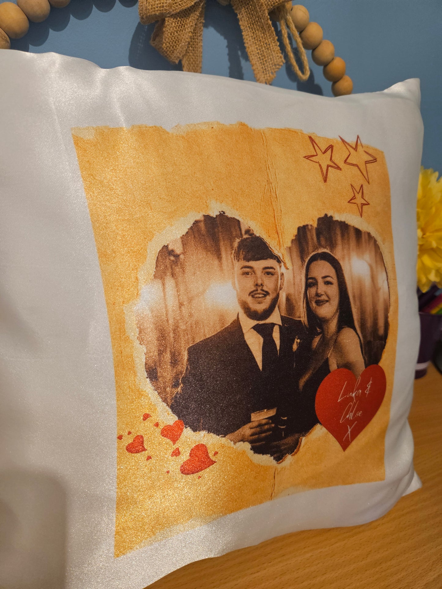 Valentines photo pillow