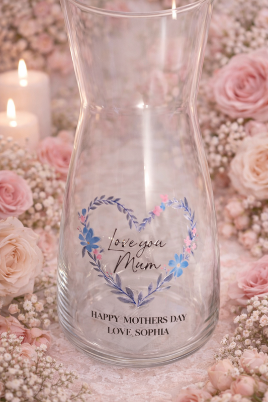 Love you mum vase